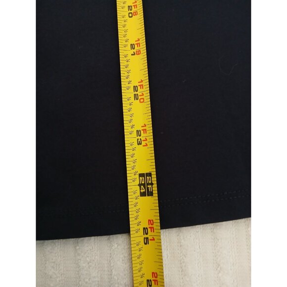 ESTEE LAUDER Womens Blouse Top Bavy Blue 3/4 Bell Sleeve Size Medium Office - Picture 8 of 15